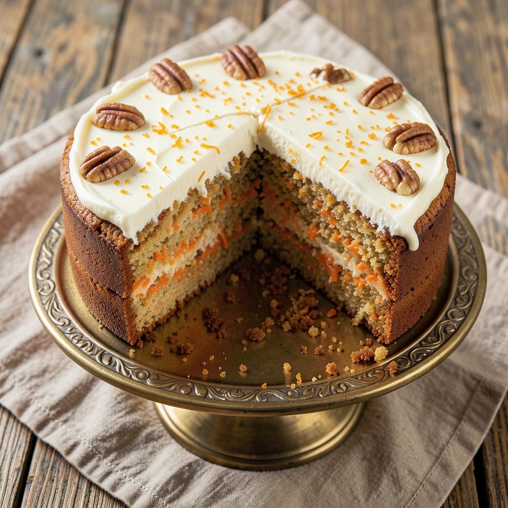 24 Carat Carrot Cake Recipe: Triple-Layered Richness With Cream Cheese Frosting