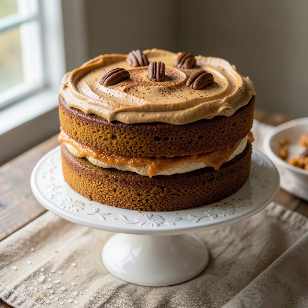 2 Layer Pumpkin Cake Recipe: Spiced Moistness and Cream Cheese Frosting Harmony