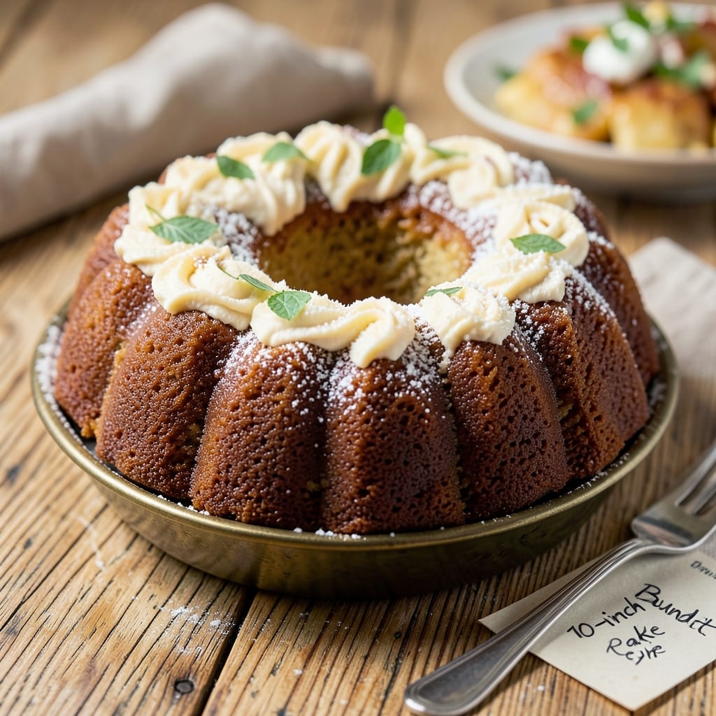 10 Inch Bundt Cake Recipe: Buttery Swirls and Vanilla Infusion Magic