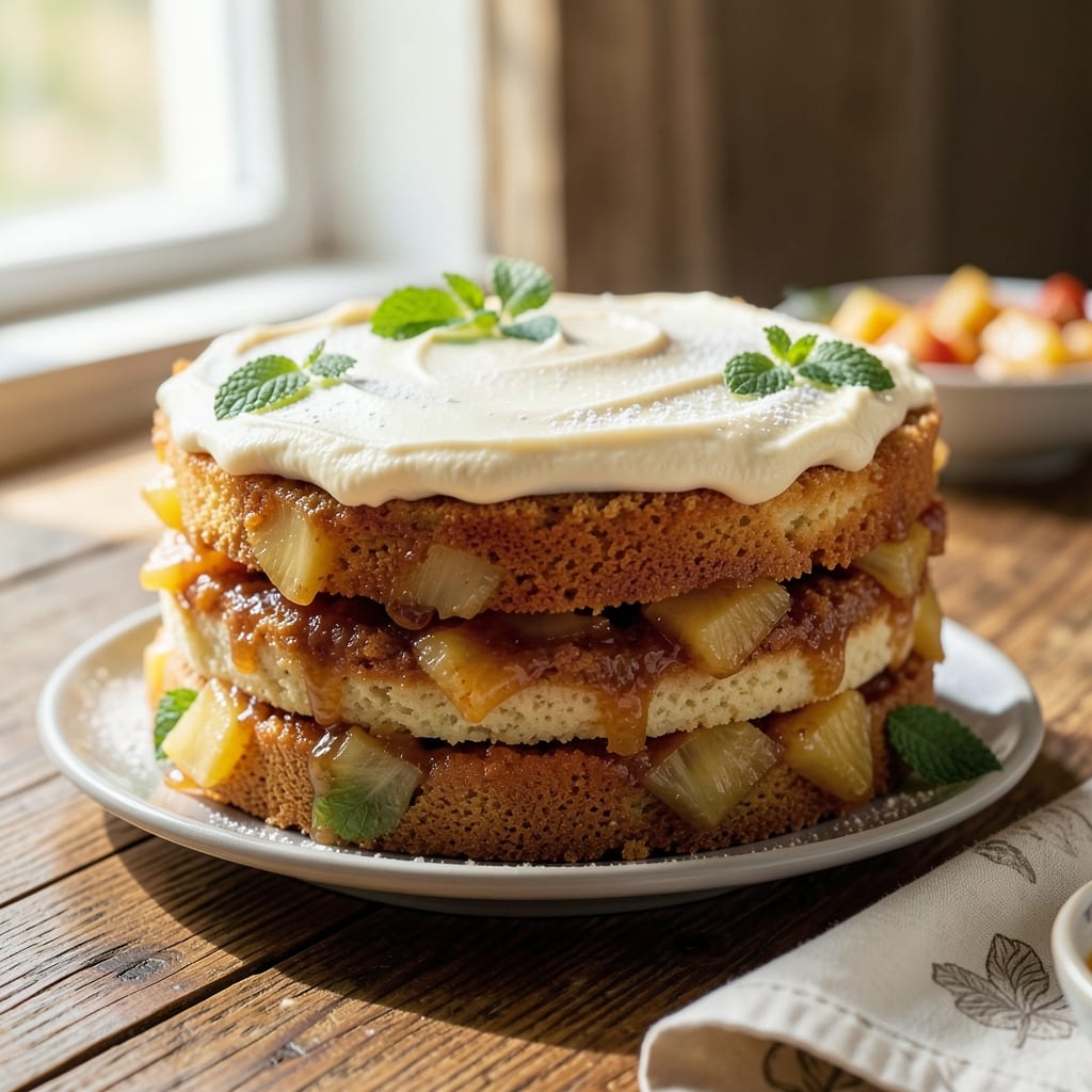 7-Up Pineapple Upside-Down Cake Recipe: Caramelized Pineapple Rings and Buttery Crunch