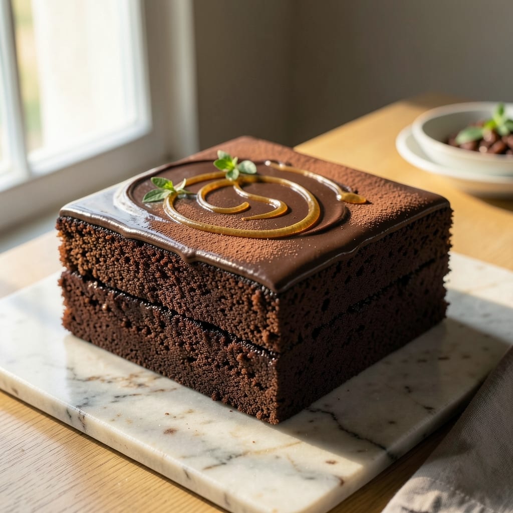 8-Inch Chocolate Cake Recipe Square: Decadent Single-Serve Indulgence