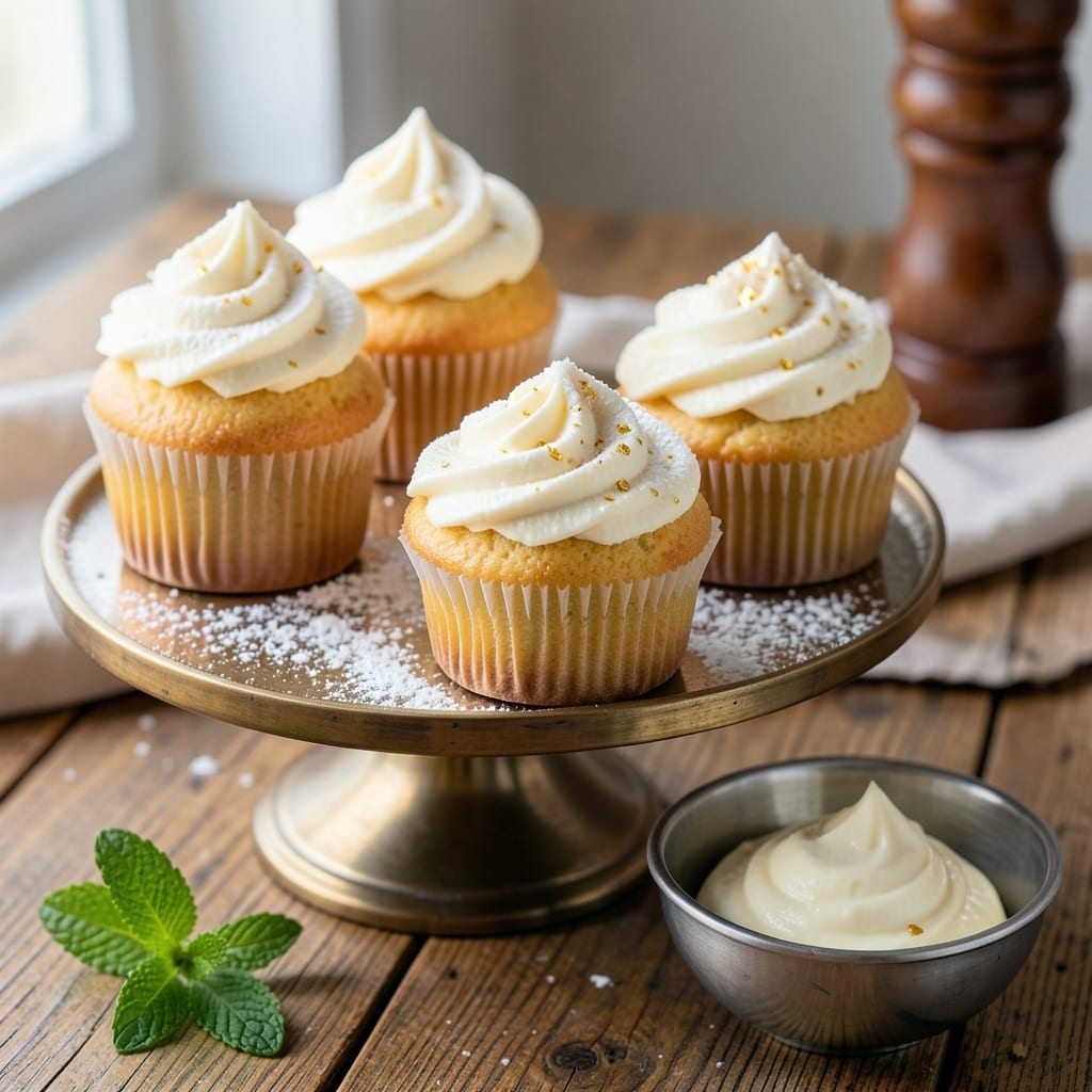 4 Egg Cupcakes Recipe: Mini Breakfast Cakes With Vanilla Buttercream Swirls