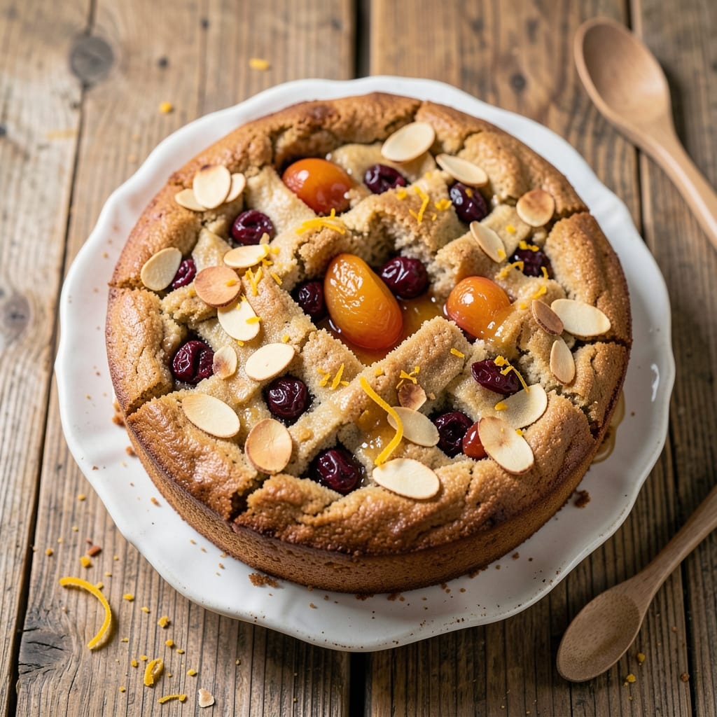 Almond Flour Fruit Cake Recipe: Spiced Fruit Layers With Nutty Crunch