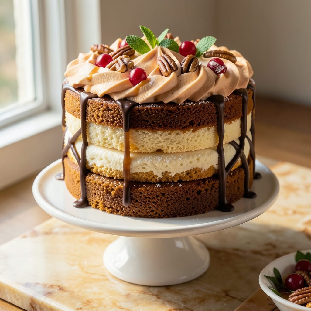 3 Layer Pumpkin Cake Recipe: Spiced Moistness and Cream Cheese Frosting Harmony