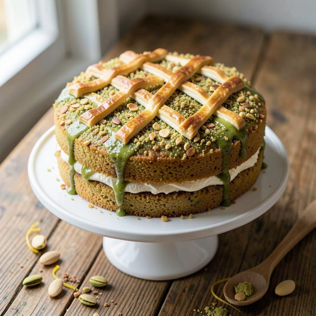 Almond Pistachio Cake Recipe: Nutty Crunch and Vanilla Bean Swirl Magic