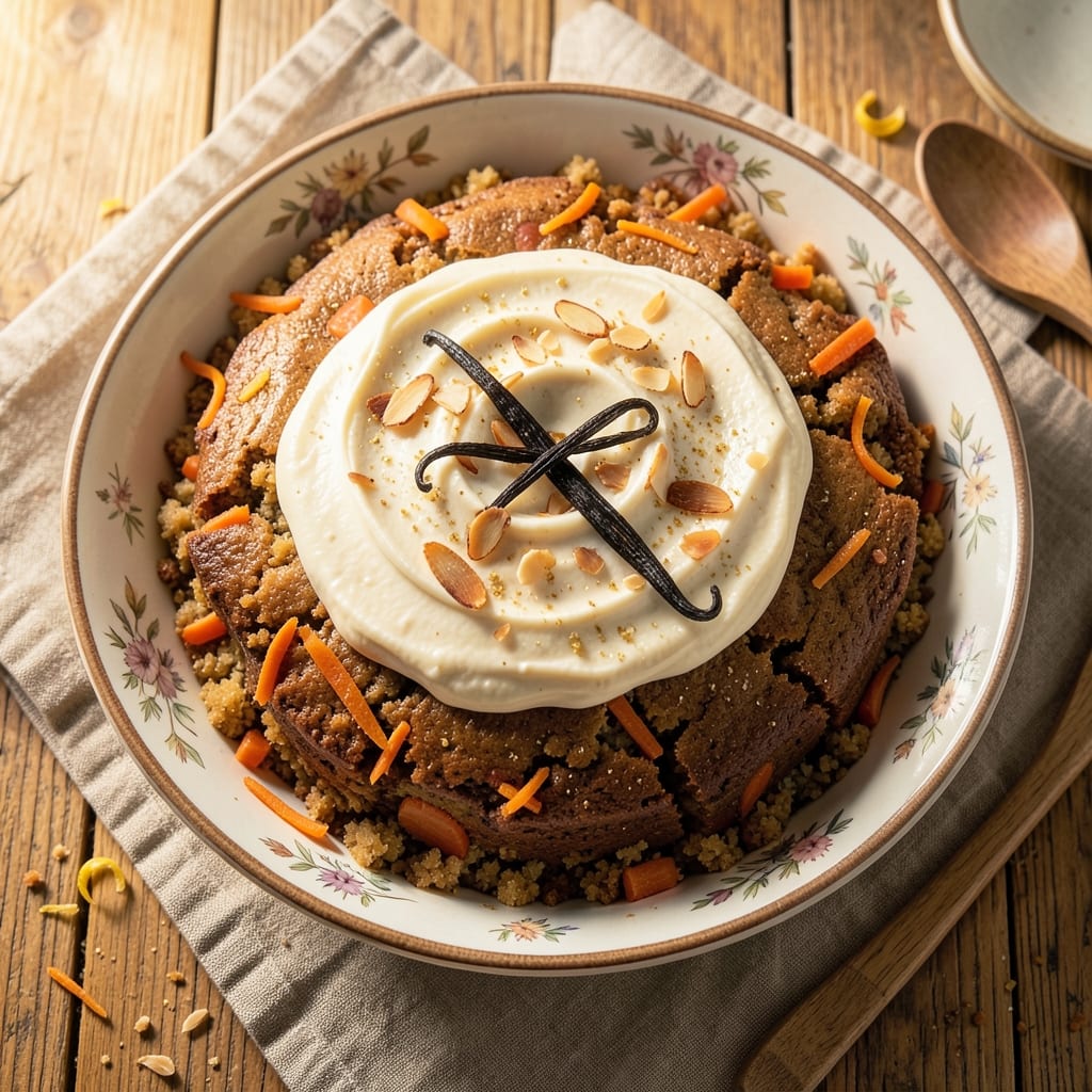 Almond Carrot Cake Recipe: Vanilla-Infused Moisture with Toasted Nut Crunch