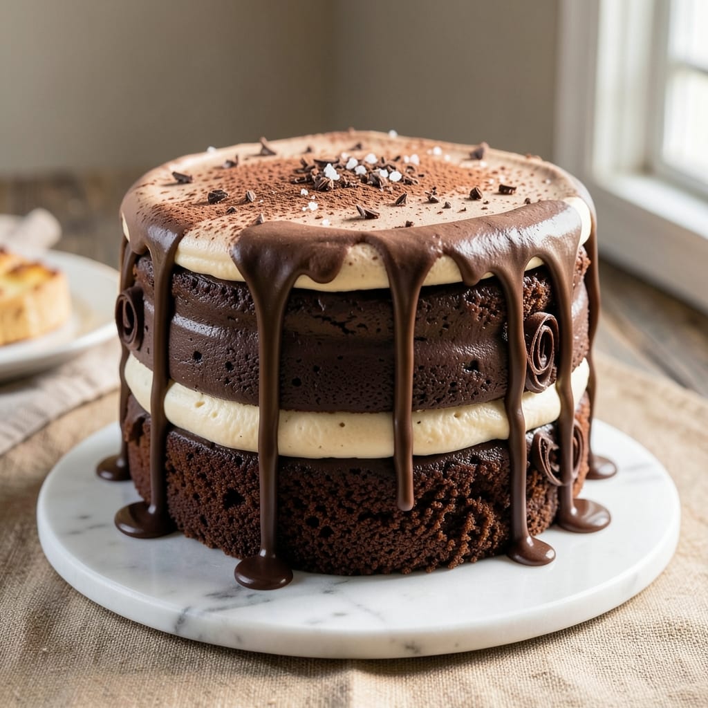 3 Layer Chocolate Mousse Cake Recipe: Silky Chocolate Layers Stacked High