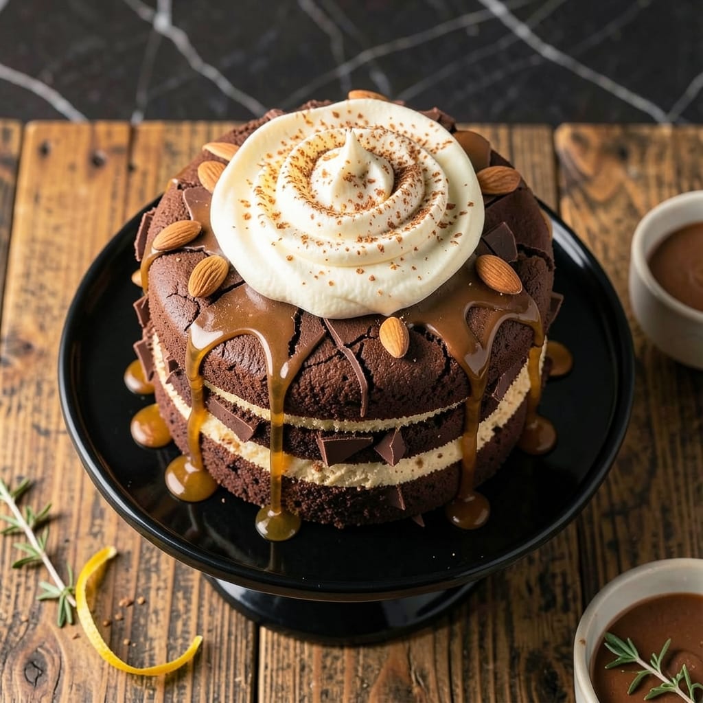 Amaretto Chocolate Cake Recipe: Nutty Liqueur Swirls and Decadent Fudge Layers