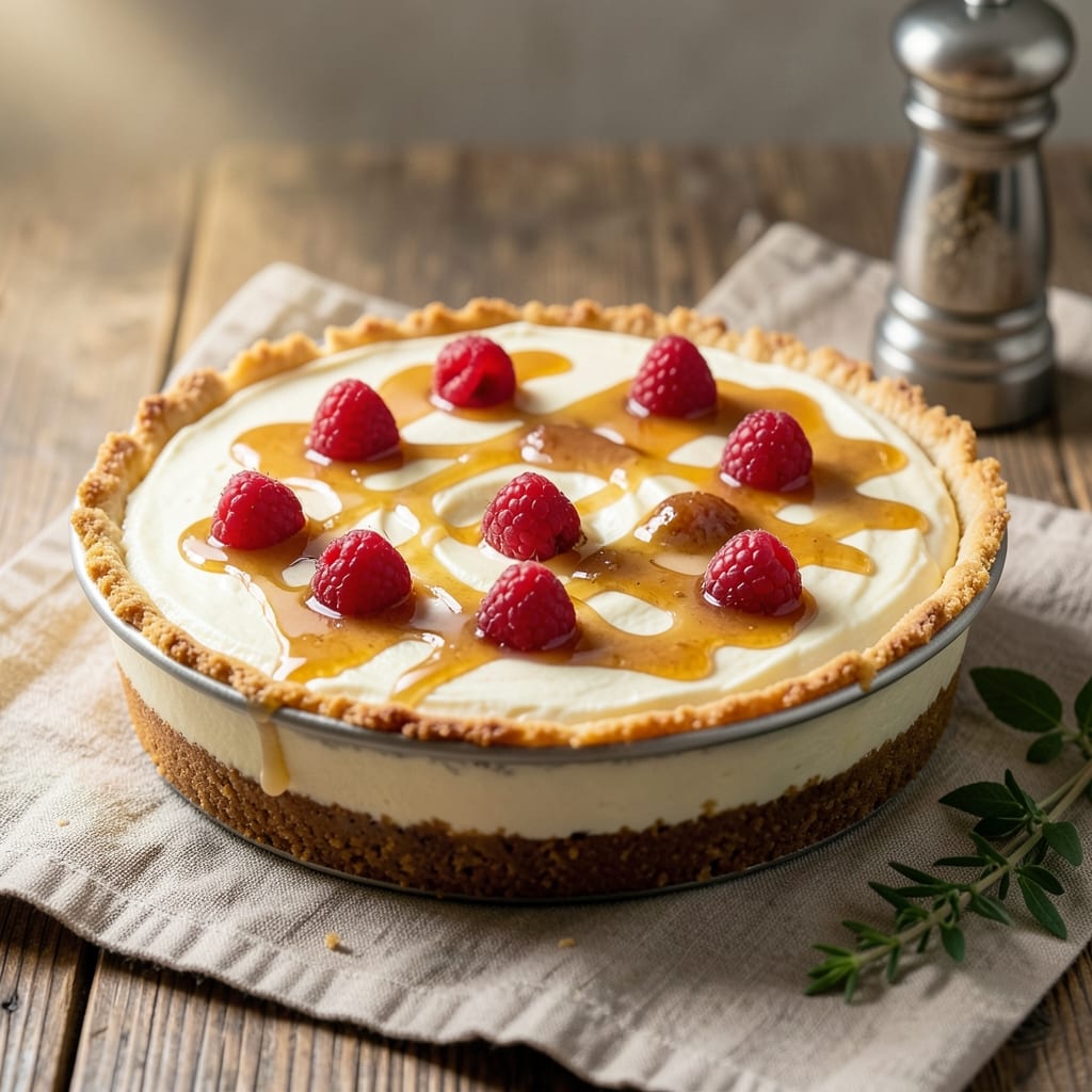 8-Inch Baked Cheesecake Recipe: Crispy Graham Cracker Base and Silky Smooth Fill
