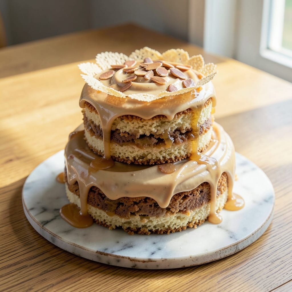 Almond Syrup Cake Recipe: Nutty Swirls and Honey-Glazed Top Magic