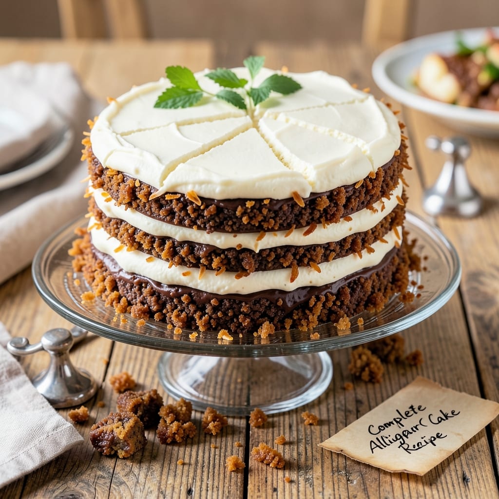 Alligator Cake Recipe: Swamp-Inspired Swirls With Moist Vanilla Layers