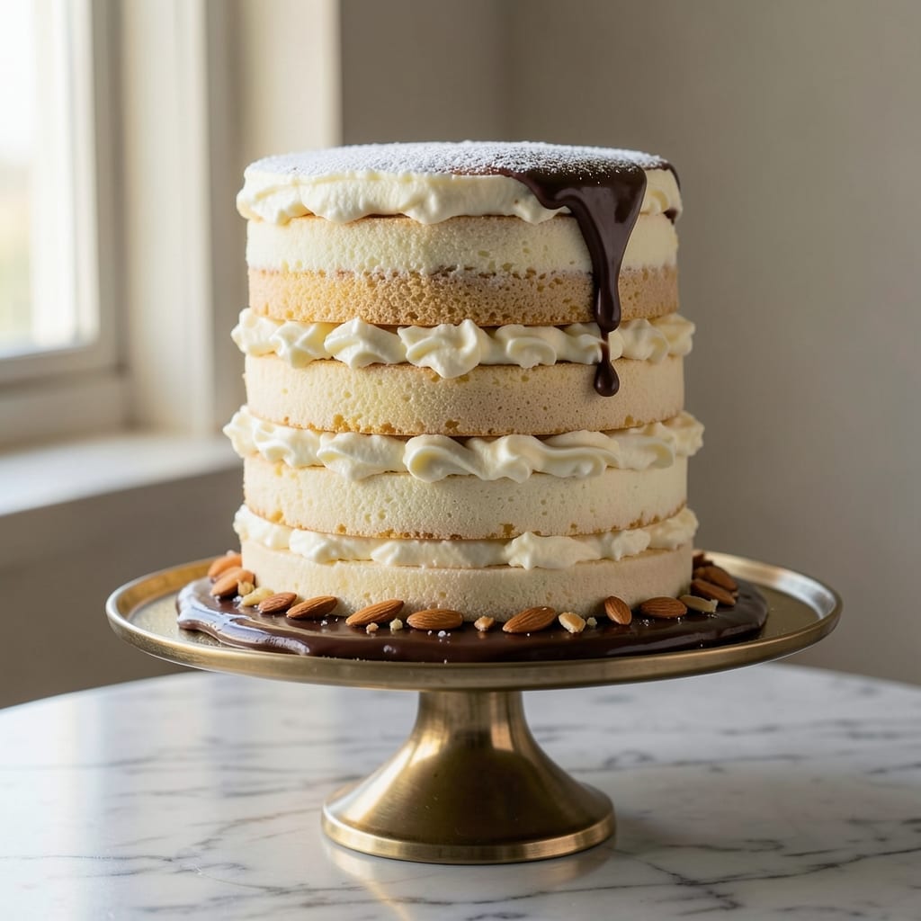 10 Egg Cake Recipe: Triple-Layered Height With Vanilla Buttercream Swirls
