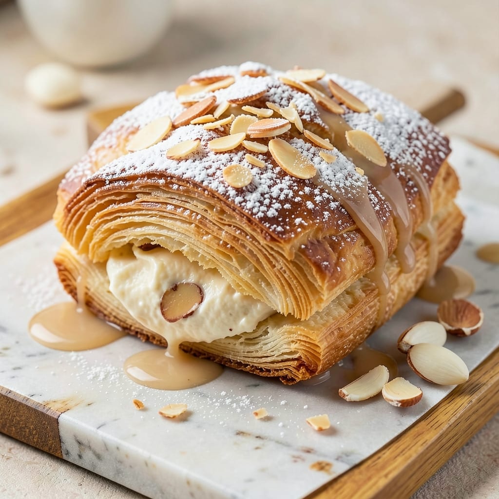 Almond Croissant Cake Recipe by Rosie: Flaky Layers and Nutty Swirls in One Bite