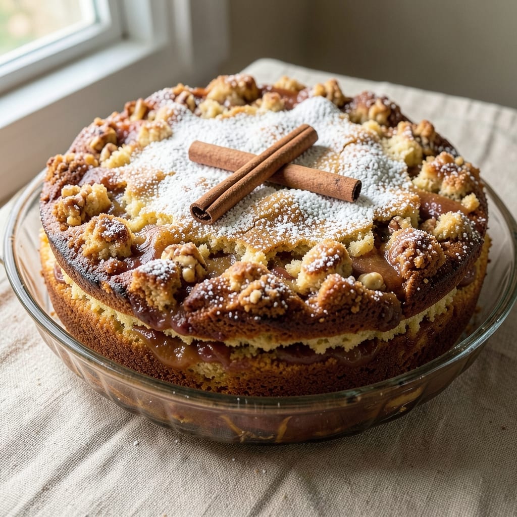 8x8 Applesauce Cake Recipe: Warm Spice Crunch and Moist Vanilla Layers