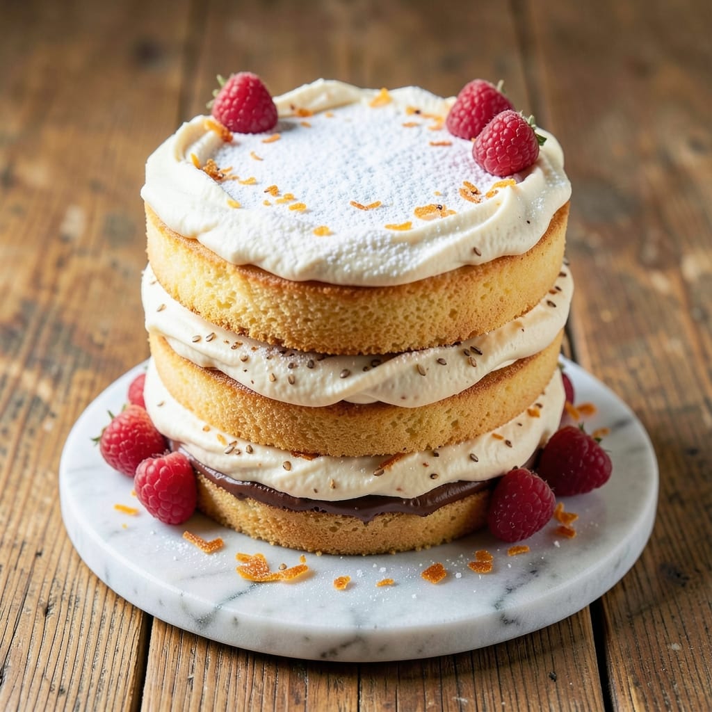 2 Layer Surprise Cake Recipe: Hidden Chocolate Vanilla Swirl Magic
