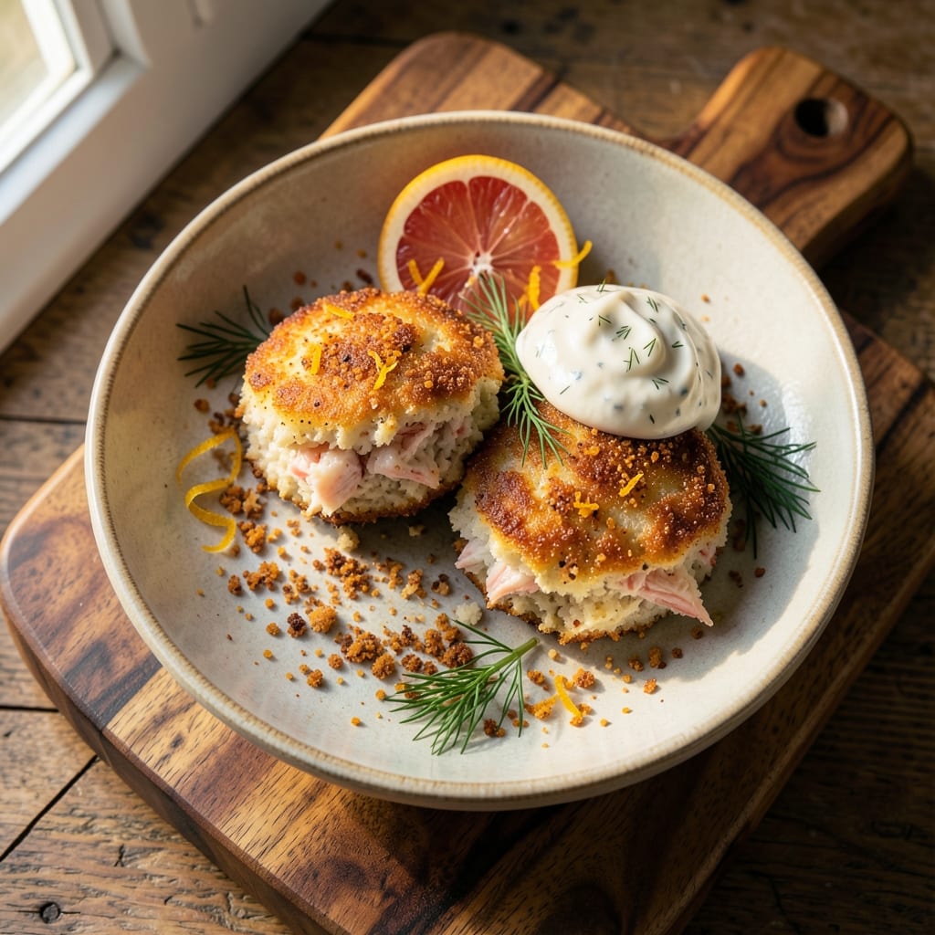 Alton Brown's Crab Cakes Recipe: Crispy Shells and Juicy Centers