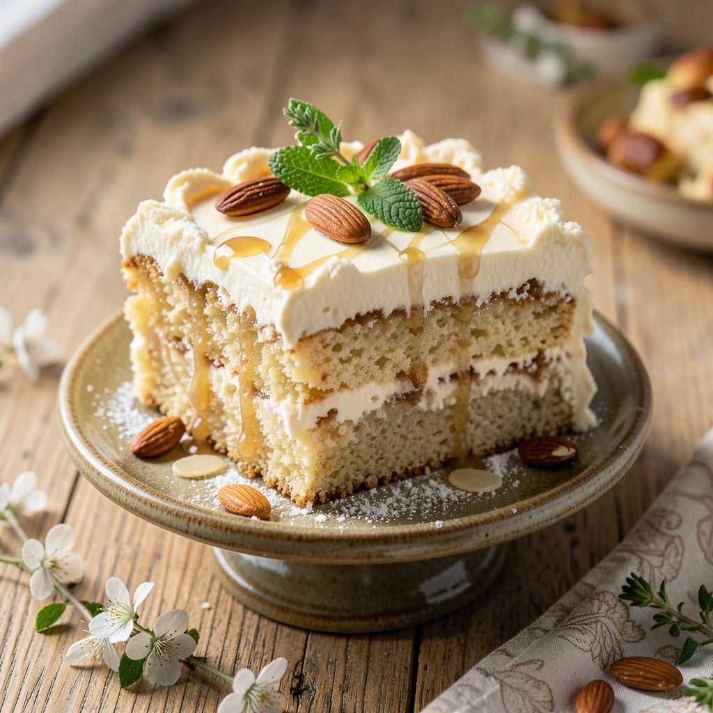 Almond Cake Frosting Recipe: Vanilla-Almond Cream Cheese Swirl Magic