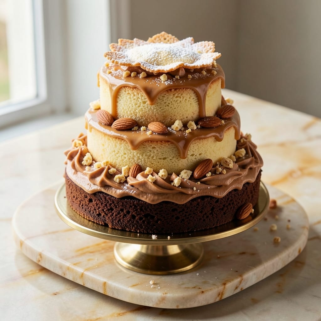 Almond Praline Cake Recipe: Caramelized Crunch Meets Velvety Moisture