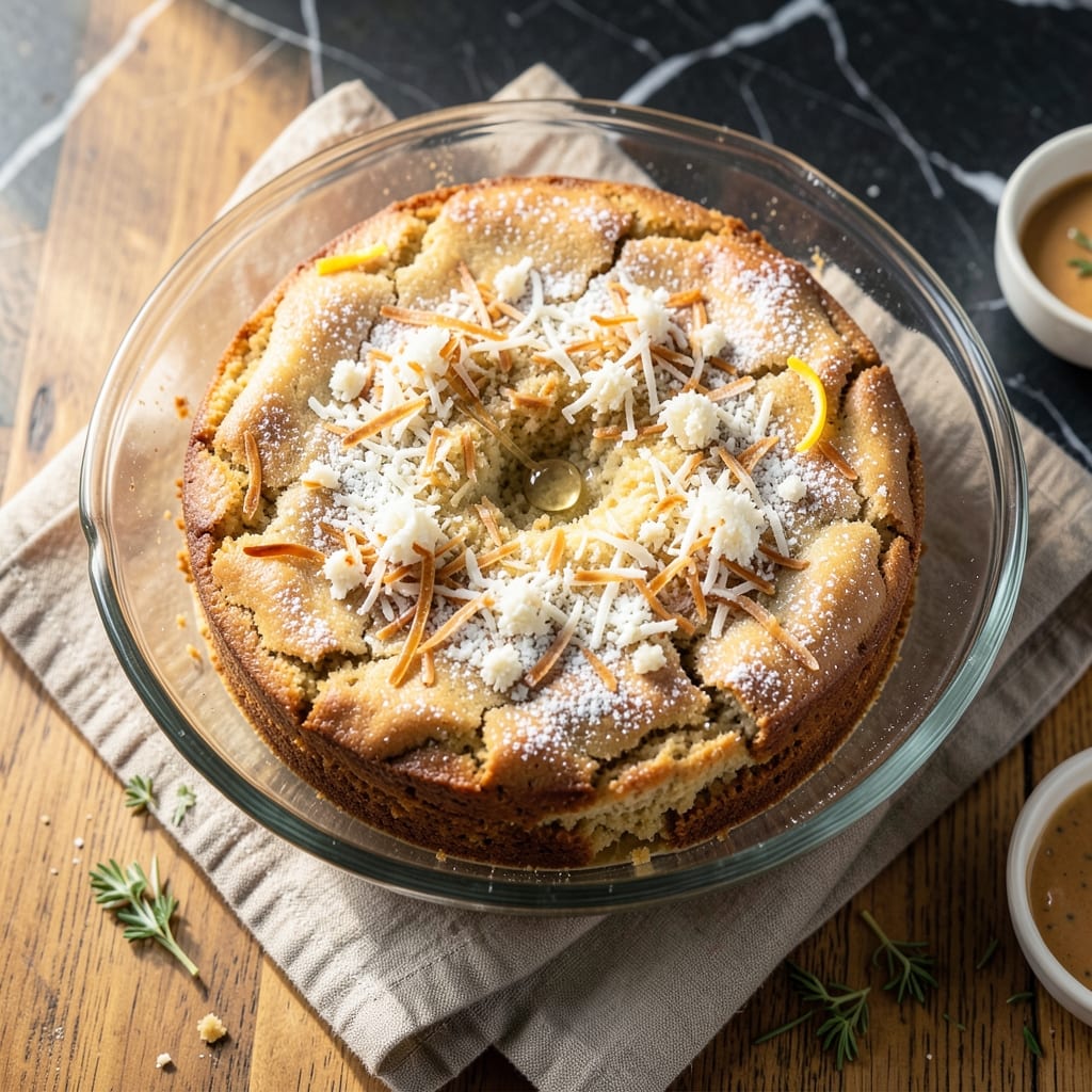 Almond Flour Coconut Cake Recipe: Gluten-Free Vanilla Swirls and Toasted Crunch