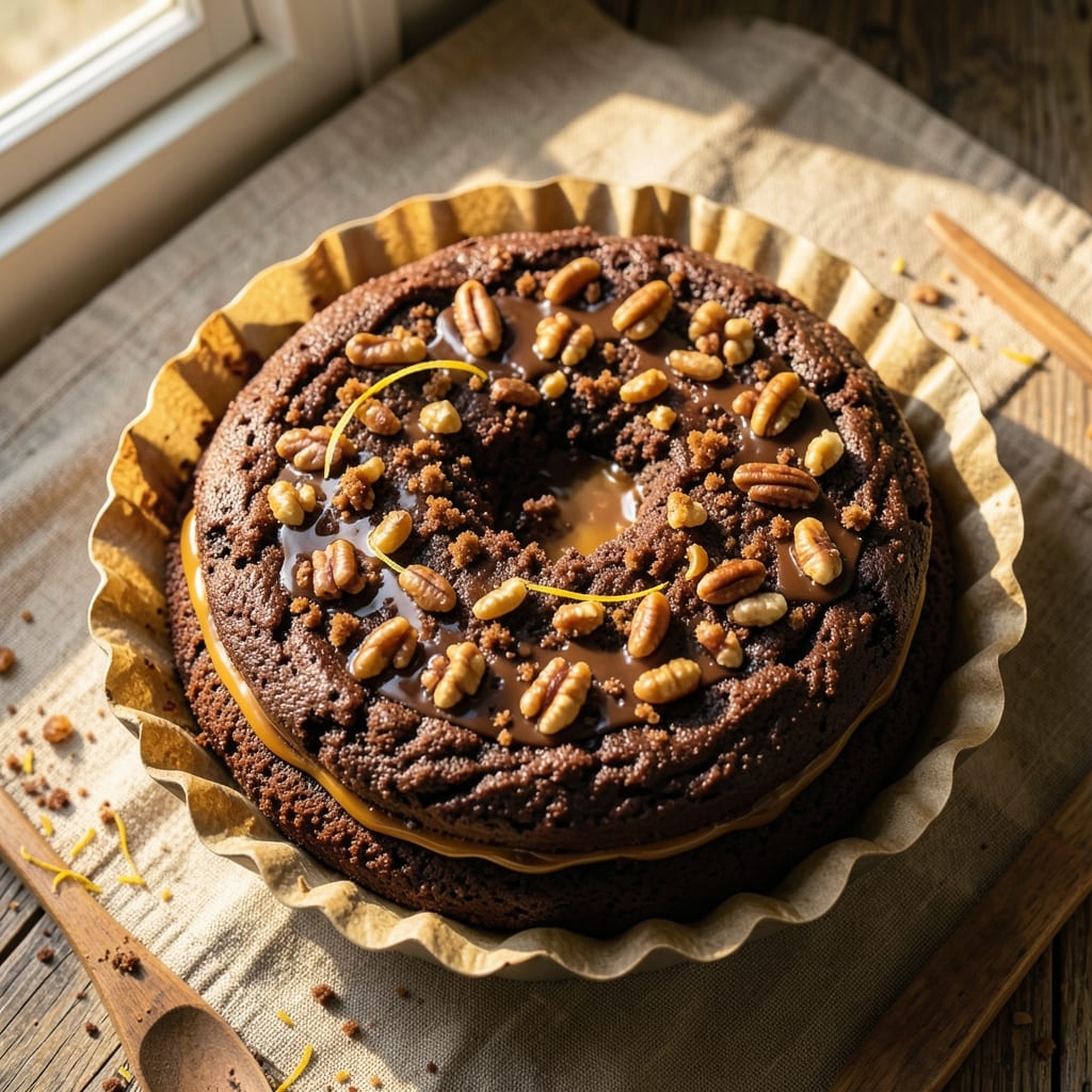 6-Inch German Chocolate Cake Recipe: Nutty Filling and Toasted Coconut Topping