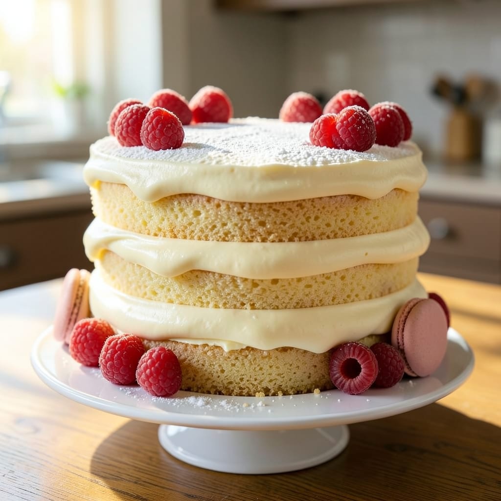 8 Vanilla Cake Recipe: Moist Layers and Vanilla Bean Frosting