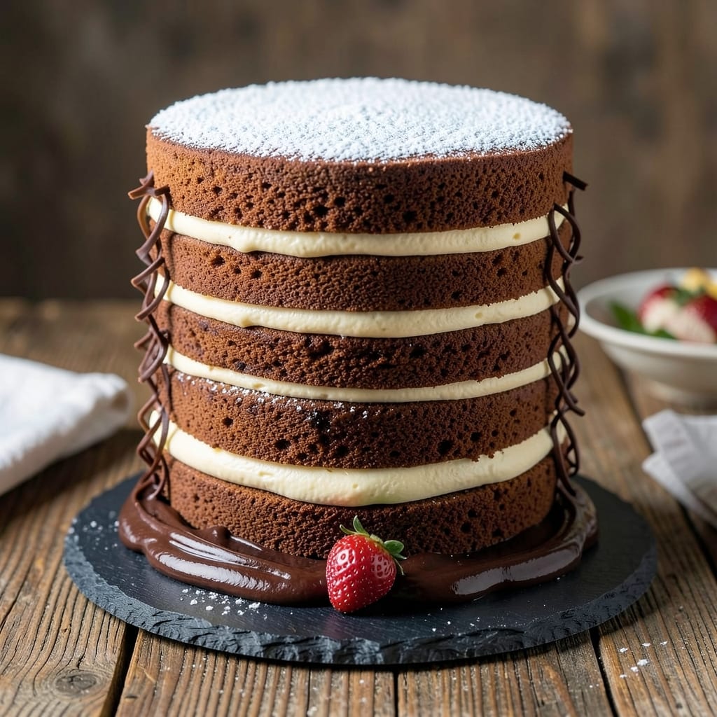 20 Layer Chocolate Cake Recipe: Ultra-Rich Fudge Swirls and Velvety Frosting