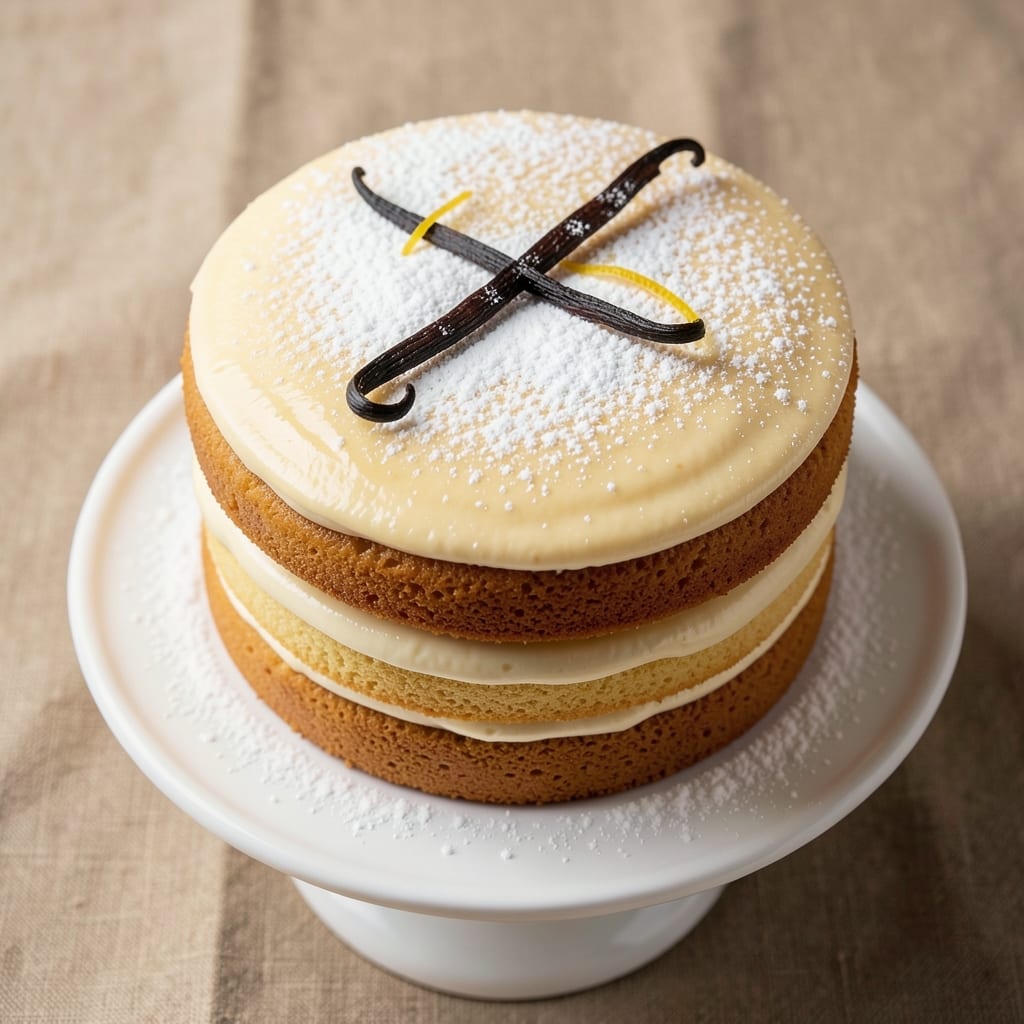10-Inch Sponge Cake Recipe: Towering Lightness With Vanilla Buttercream Swirls