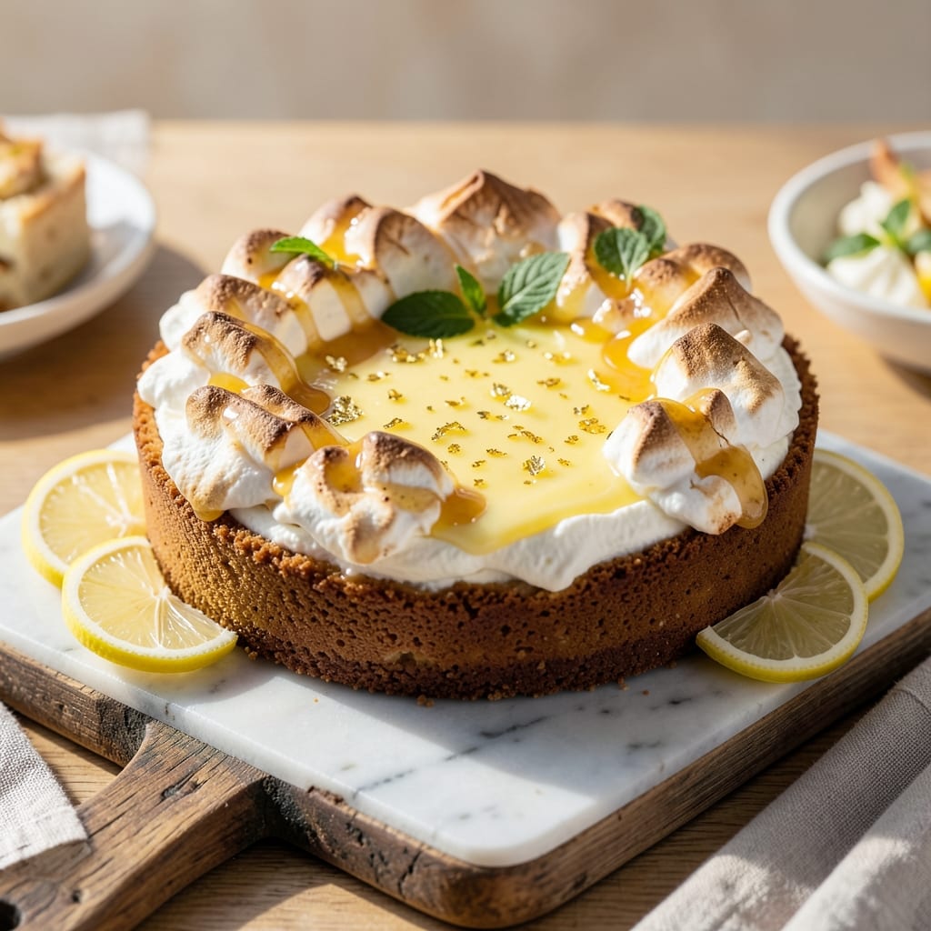 Amalfi Lemon Meringue Cheesecake Recipe: Citrus-Kissed Crunch and Cloud-Top Elegance