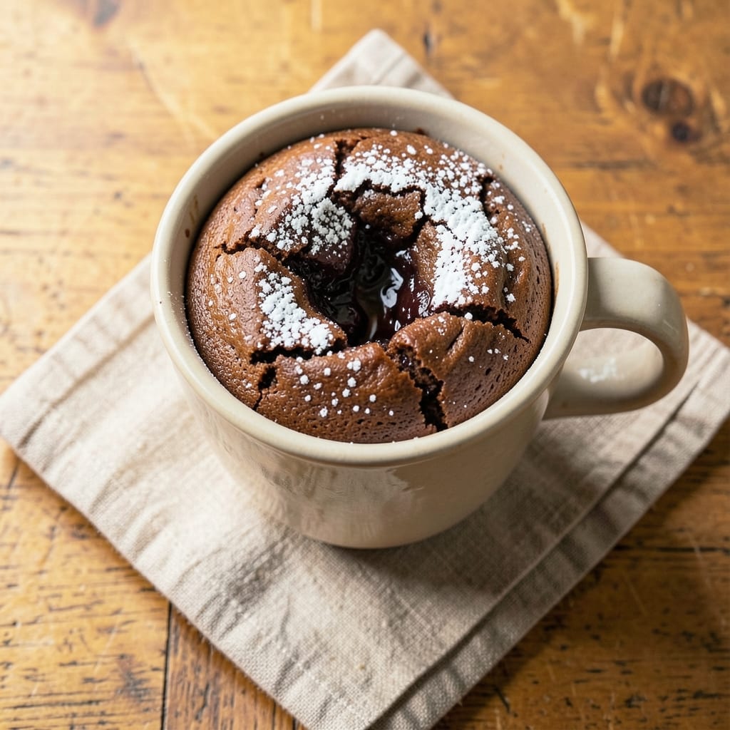 1 Mug Cake Recipe: Single-Serve Chocolate Fudge in 5 Minutes