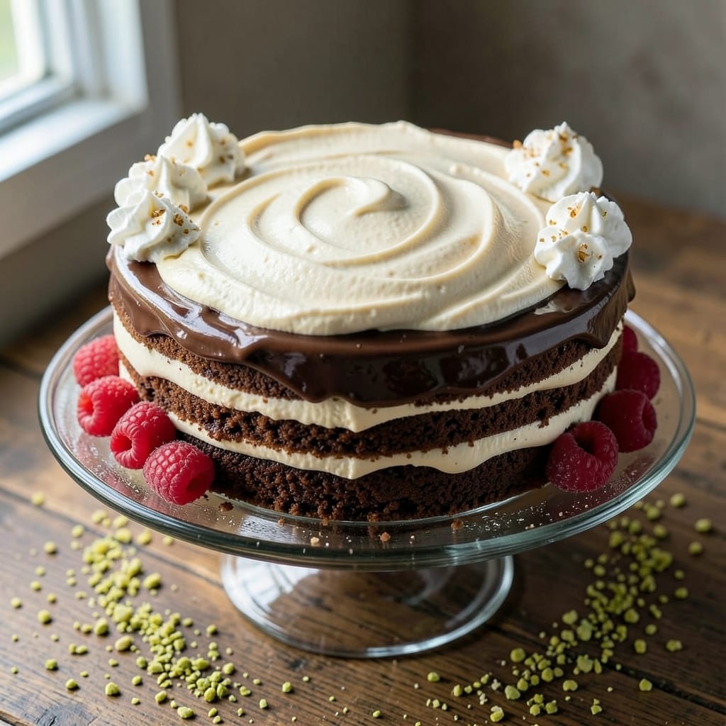 Amazing Ice Cream Cake Recipe: Vanilla Bean Swirls With Crispy Cookie Crown