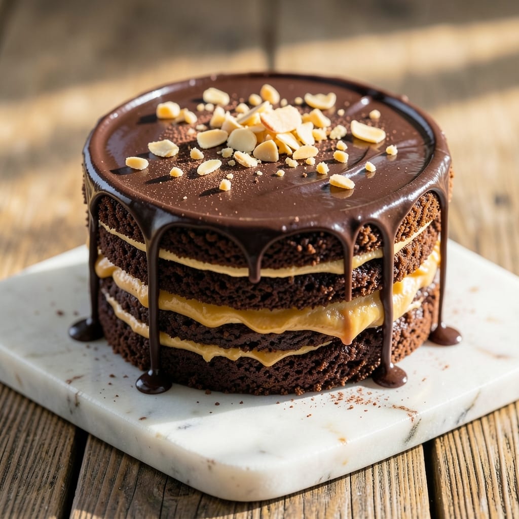 Almond Roca Chocolate Cake Recipe: Crispy Top, Fudgy Layers, Vanilla-Almond Magic