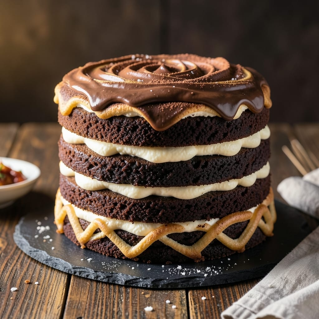 3 Layer Devil's Food Cake Recipe: Fudgy, Fluffy, and Frosted Tower of Richness