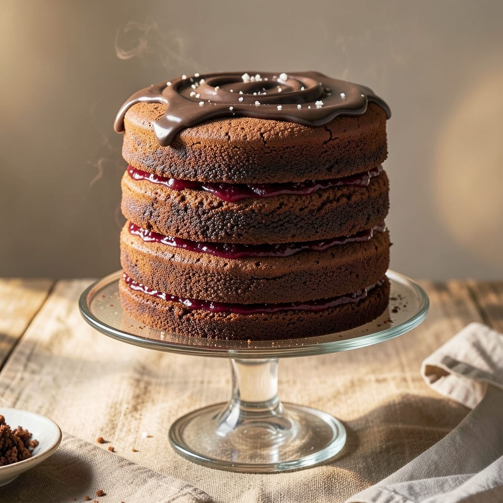 3 Layer Moist Chocolate Cake Recipe: Decadent Fudge Swirls and Cream Cheese Frosting