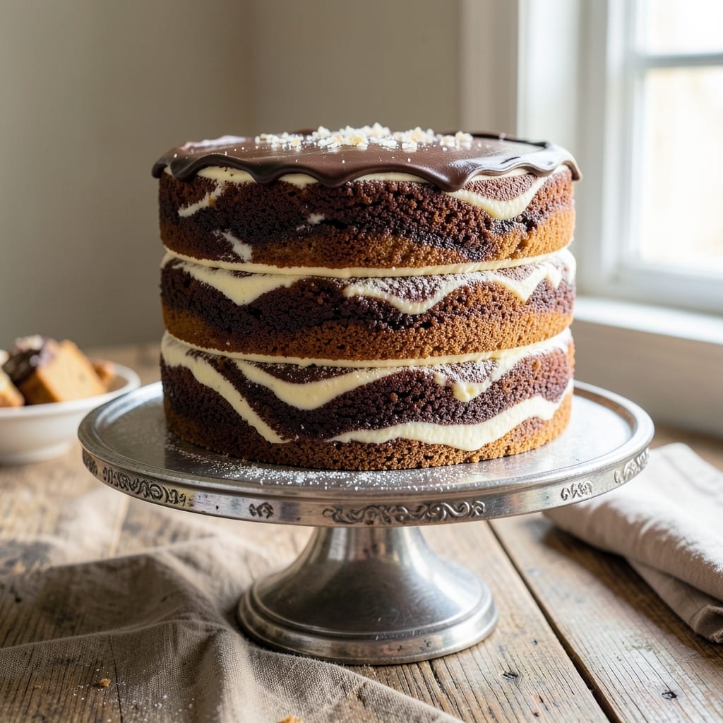 3 Layer Marble Cake Recipe: Swirled Vanilla-Chocolate Magic in One Bowl