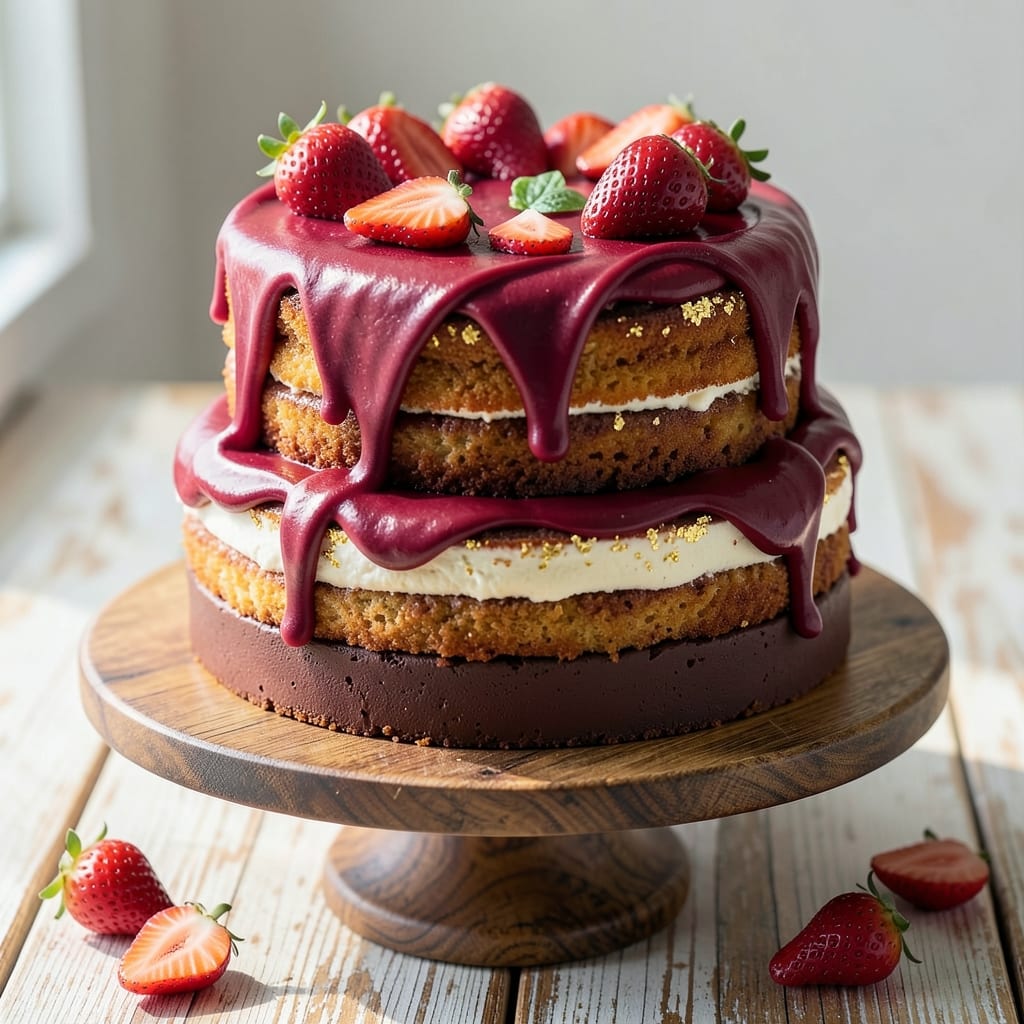 Amazing Strawberry Cake Recipe: Layered Freshness With Cream Cheese Frosting