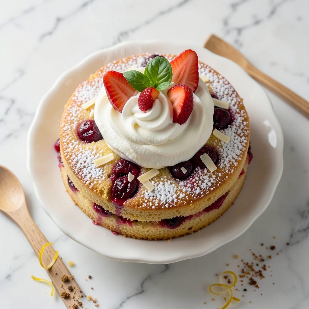 Ambrosia Bakery Strawberry Cake Recipe: Vanilla Bean Swirls with Fresh Berry Burst