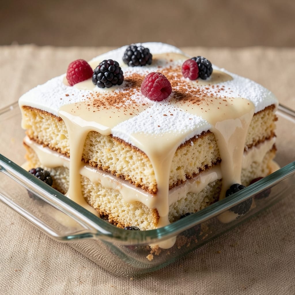 8x8 Tres Leches Cake Recipe: Ultra-Moist Layers Soaked in Creamy Bliss