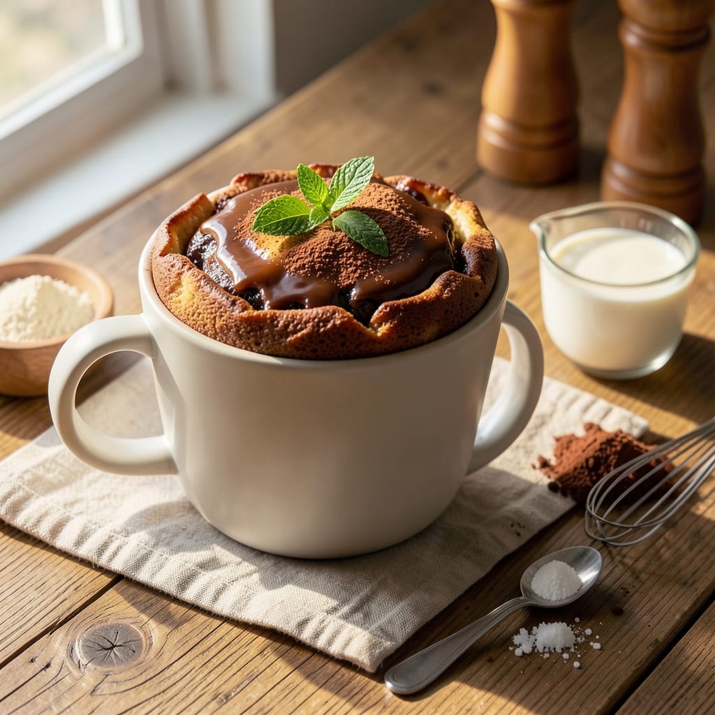 123 Mug Cake Recipe: Single-Serve Chocolate Fudge in 5 Minutes