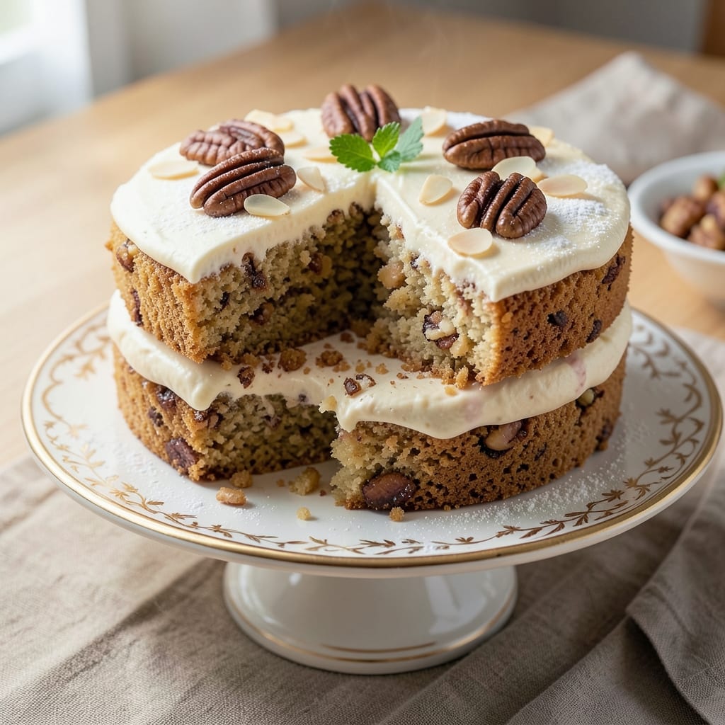 Almond and Walnut Cake Recipe: Nutty Crunch Meets Decadent Moisture