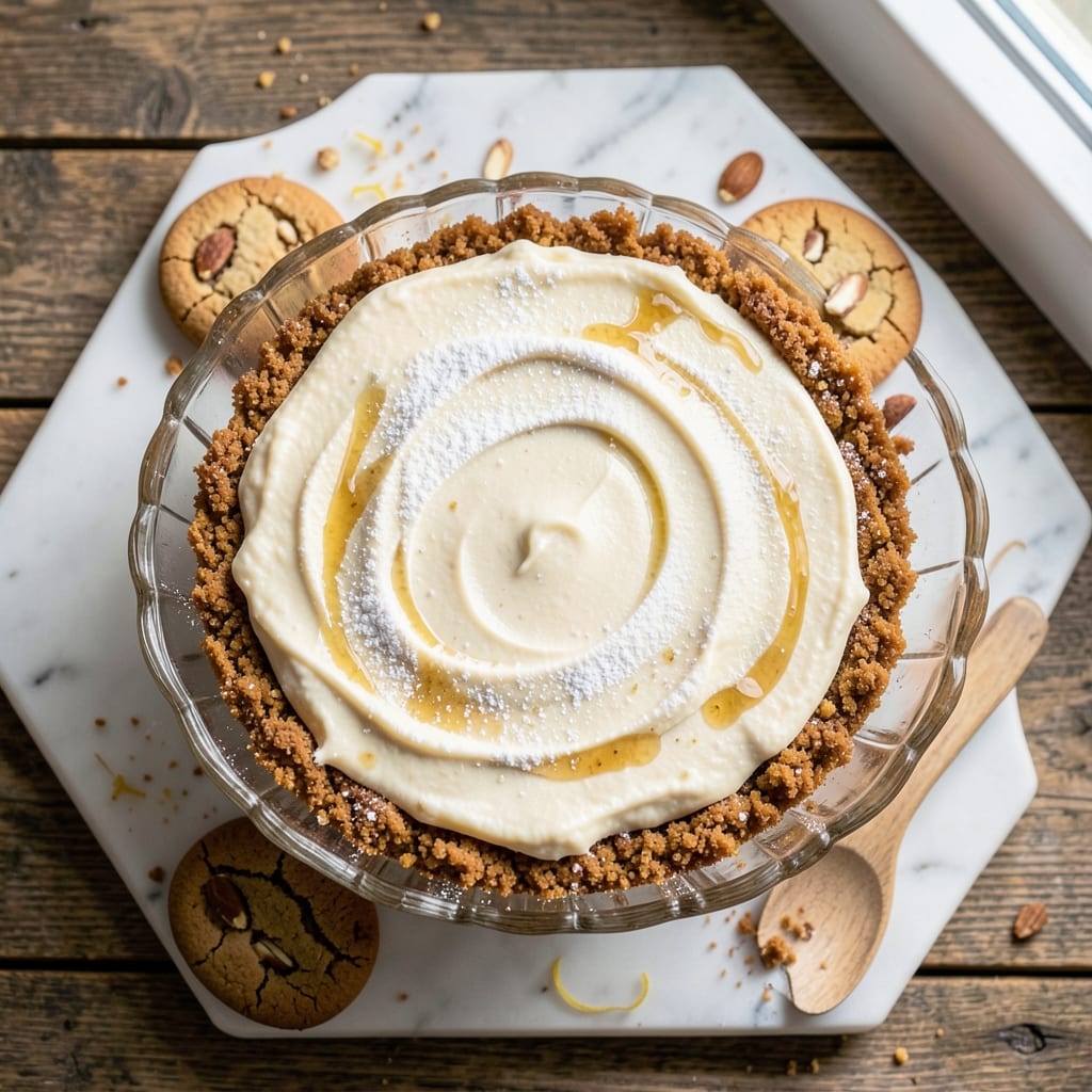 Amaretto Cheesecake No-Bake Recipe: Nutty Liqueur Swirls and Creamy Chill Time Magic