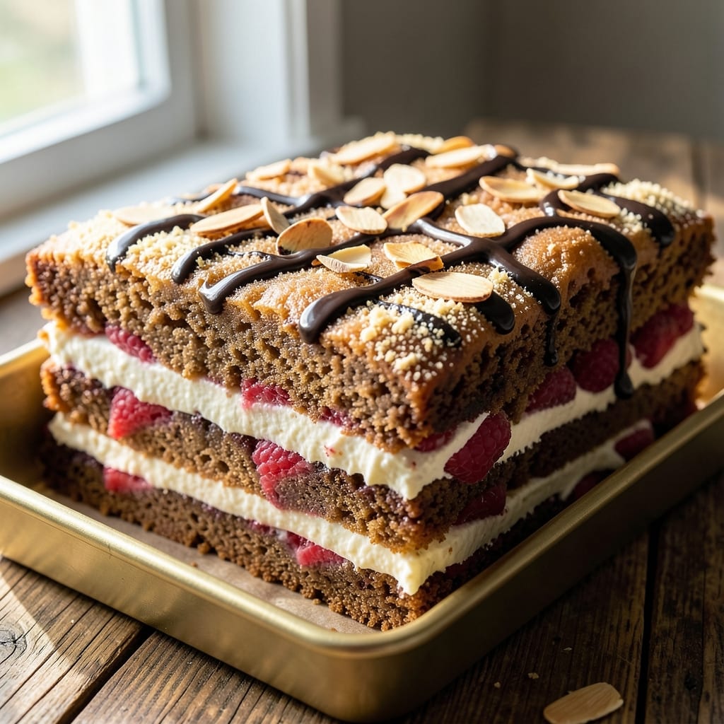 6x2 Cake Recipe: Triple-Layered Vanilla Almond Bliss in One Pan