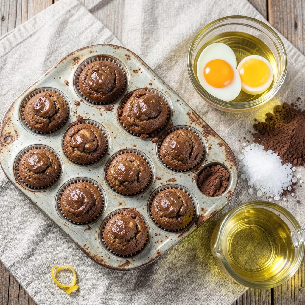 4-Ingredient Chocolate Cake Bites Recipe: Fudgy Bites Baked in Mini Muffin Cups