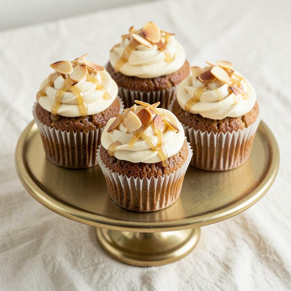 Almond Wedding Cake Cupcakes Recipe: Vanilla Bean Swirls and Buttery Almond Crust