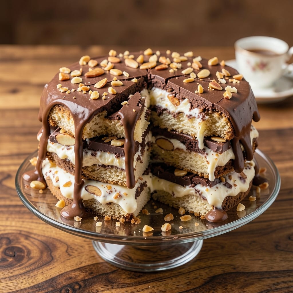 Almond Joy Earthquake Cake Recipe: Vanilla Swirls and Crunchy Almond Top