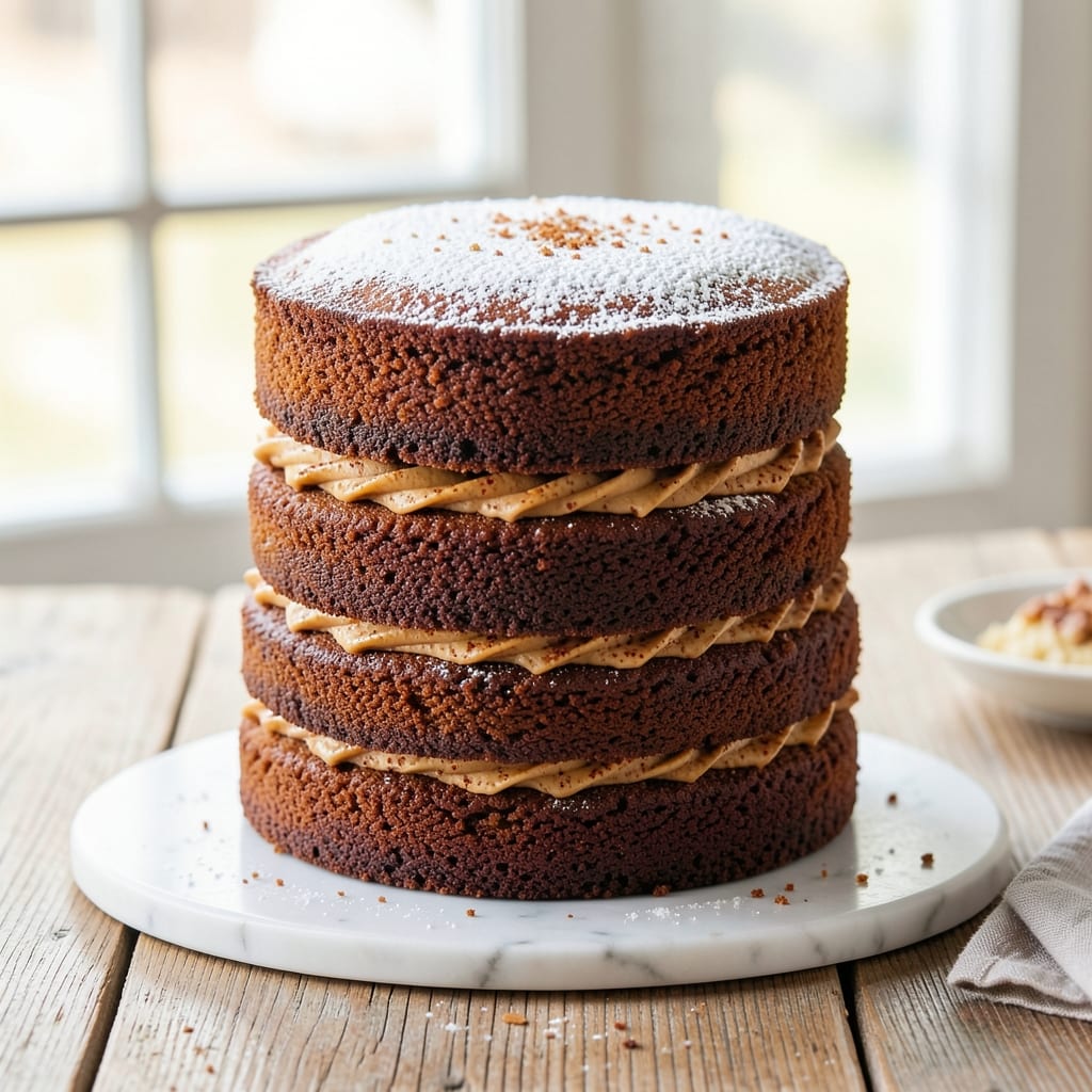 3 Layer Spice Cake Recipe: Vanilla-Almond Swirls With Buttery Frosting