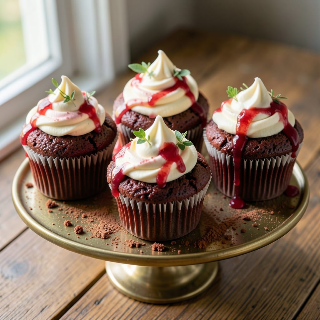 6 Red Velvet Cupcakes Recipe: Deep Red Hues and Cream Cheese Frosting Bliss