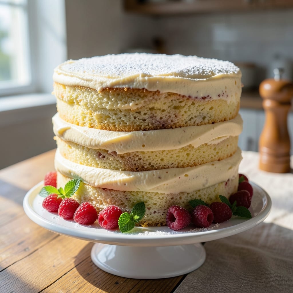 1 Kg Vanilla Cake Recipe: Ultra-Moist Layers With Buttery Frosting Swirls