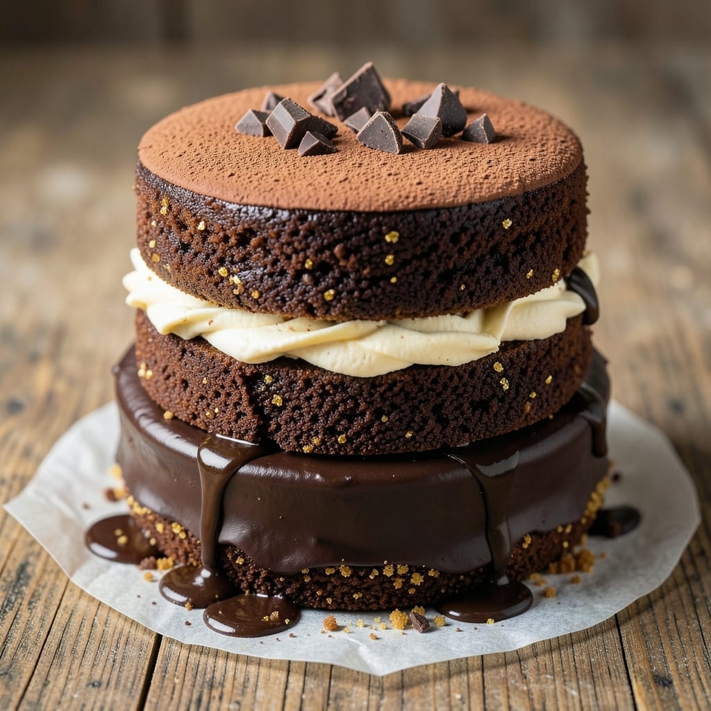 1234 Chocolate Cake Recipe: Three-Layer Height With Fudgy Gems